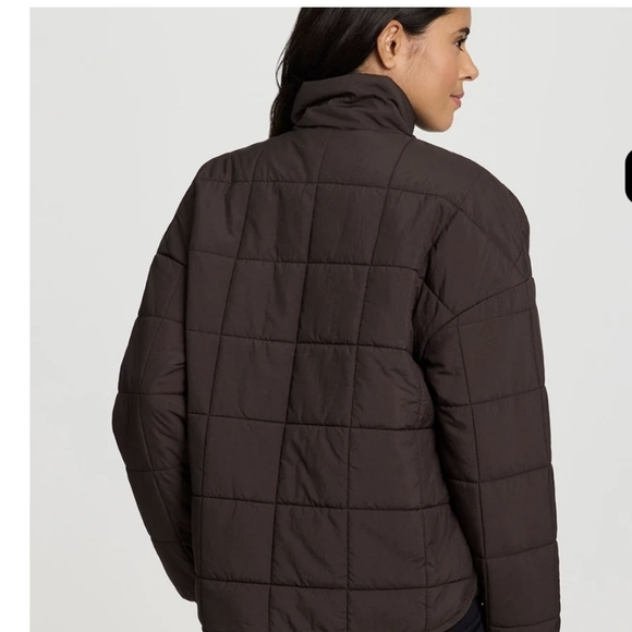 Avalanche Women's Dark Brown Quilted Puffer Jacket - Picture 2 of 6